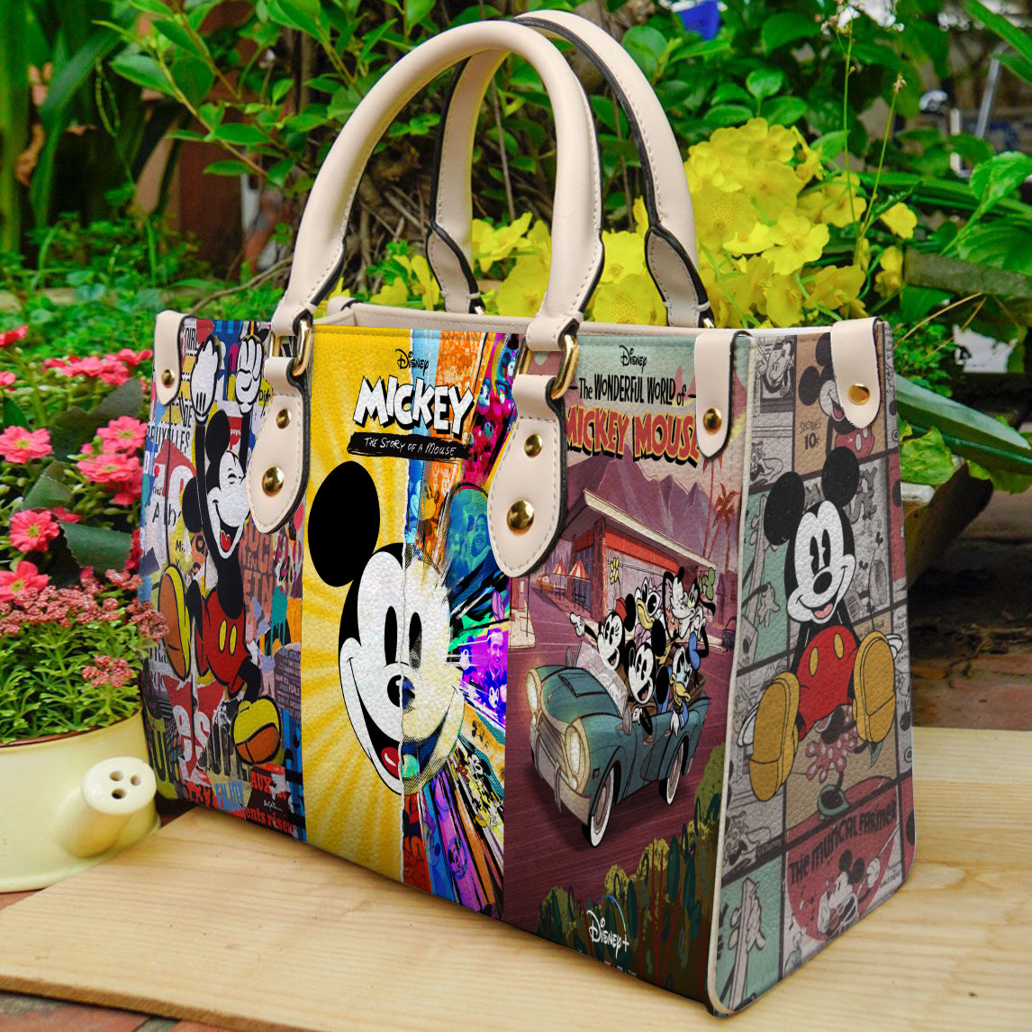 Mickey Mouse Leather Handbag 1 Mickey Mouse Leather Handbag