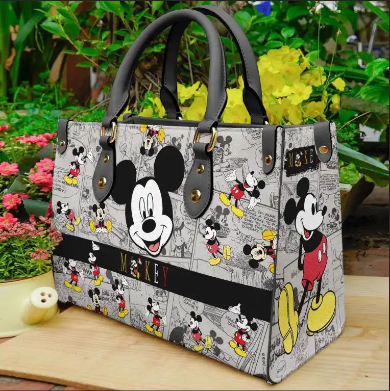 Mickey Mouse Lover 1 Leather Handbag 1 Mickey Mouse Lover 1 Leather Handbag
