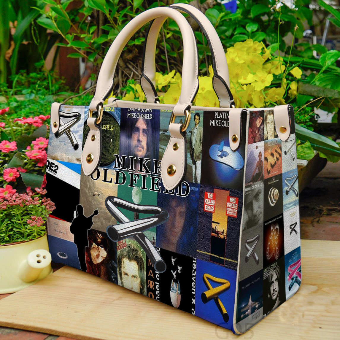 Mike Oldfield Leather Handbag 1 Mike Oldfield Leather Handbag