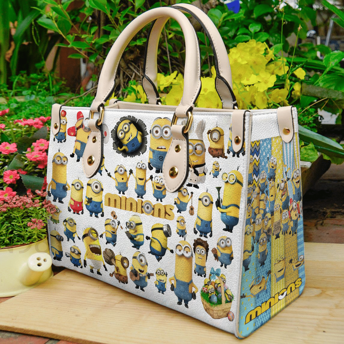 Minions Leather Handbag 1 Minions Leather Handbag