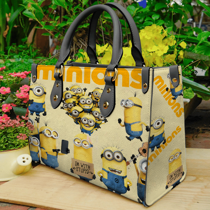 Minions Leather Handbag 1 Minions Leather Handbag