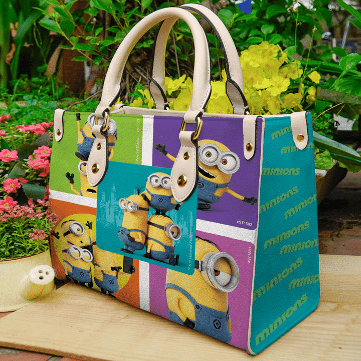 Minions Love Leather Handbag 1 Minions Love Leather Handbag