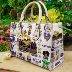 Minnesota Vikings Leather Handbag