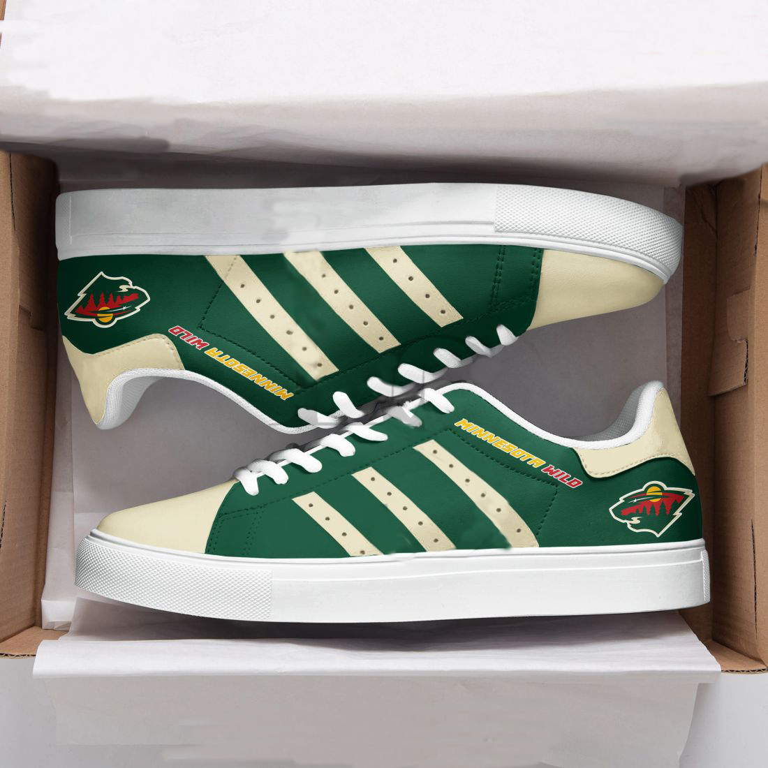 Minnesota Wild Stan Smith Shoes 1 Minnesota Wild Stan Smith Shoes