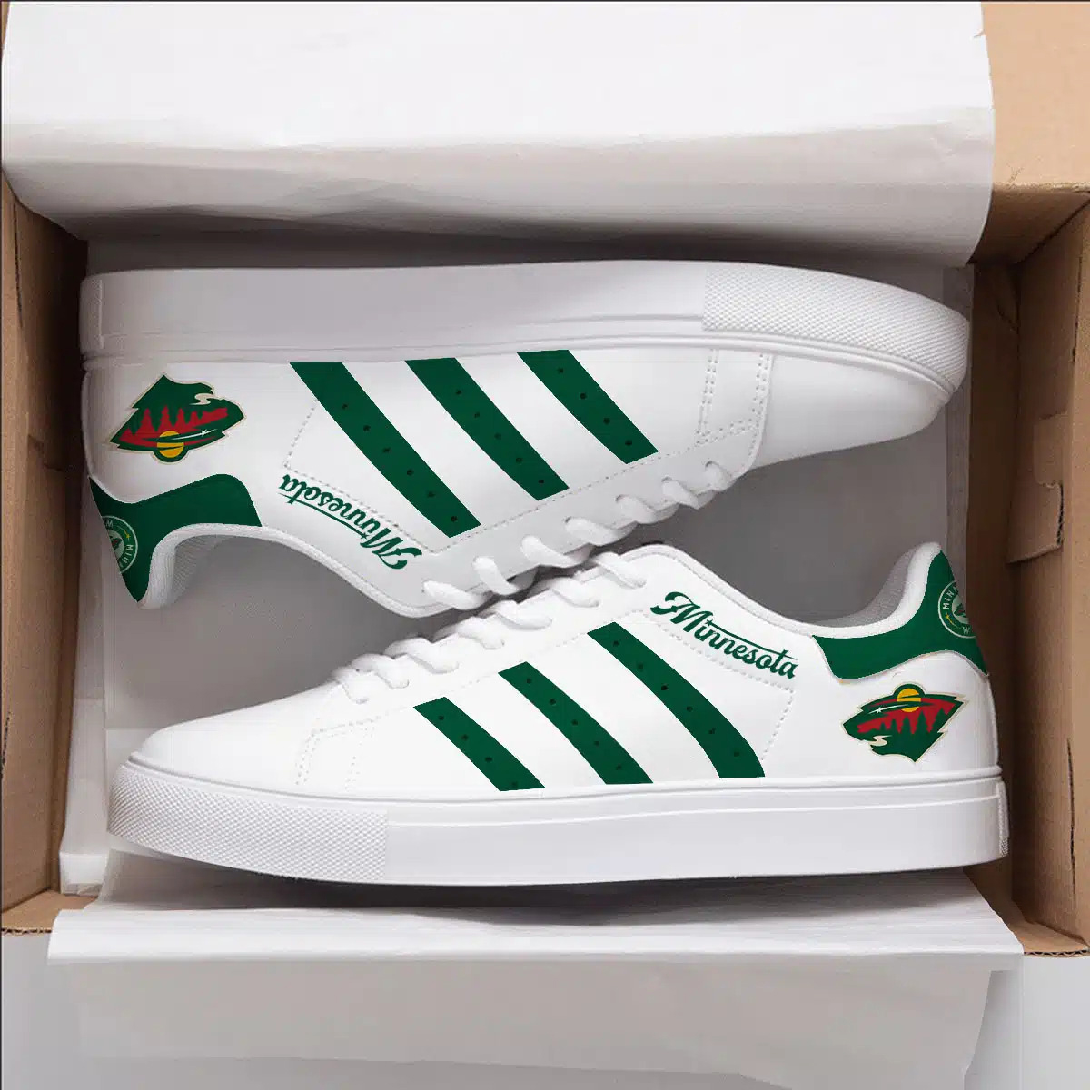 Minnesota Wild Stan Smith Shoes 1 Minnesota Wild Stan Smith Shoes