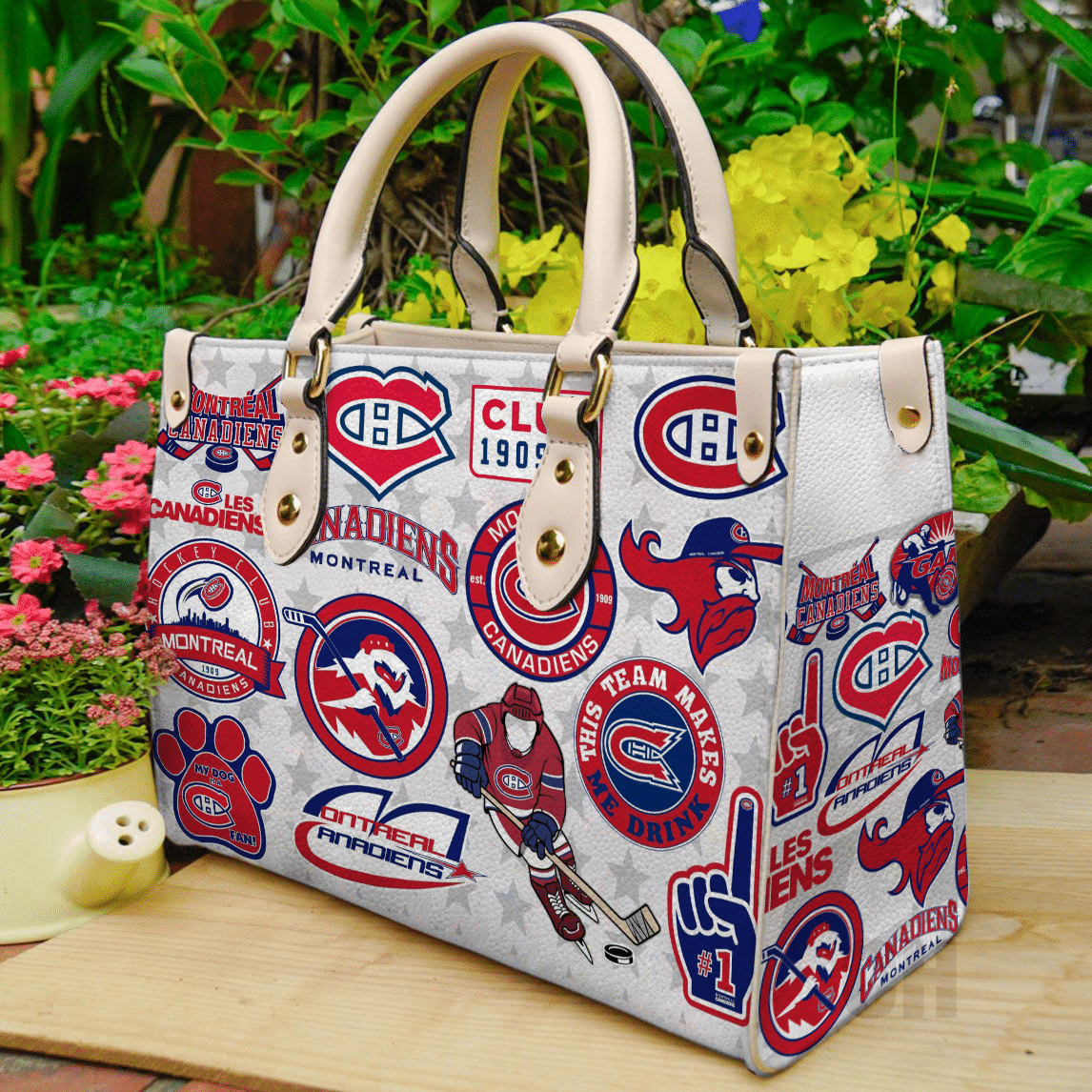 Montreal Canadiens Leather Handbag 1 Montreal Canadiens Leather Handbag