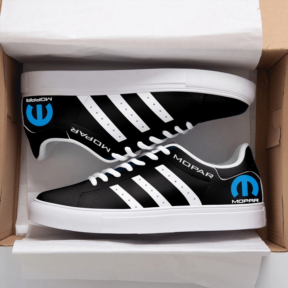 Mopar Lover Black Stan Smith Shoes 1 Mopar Lover Black Stan Smith Shoes