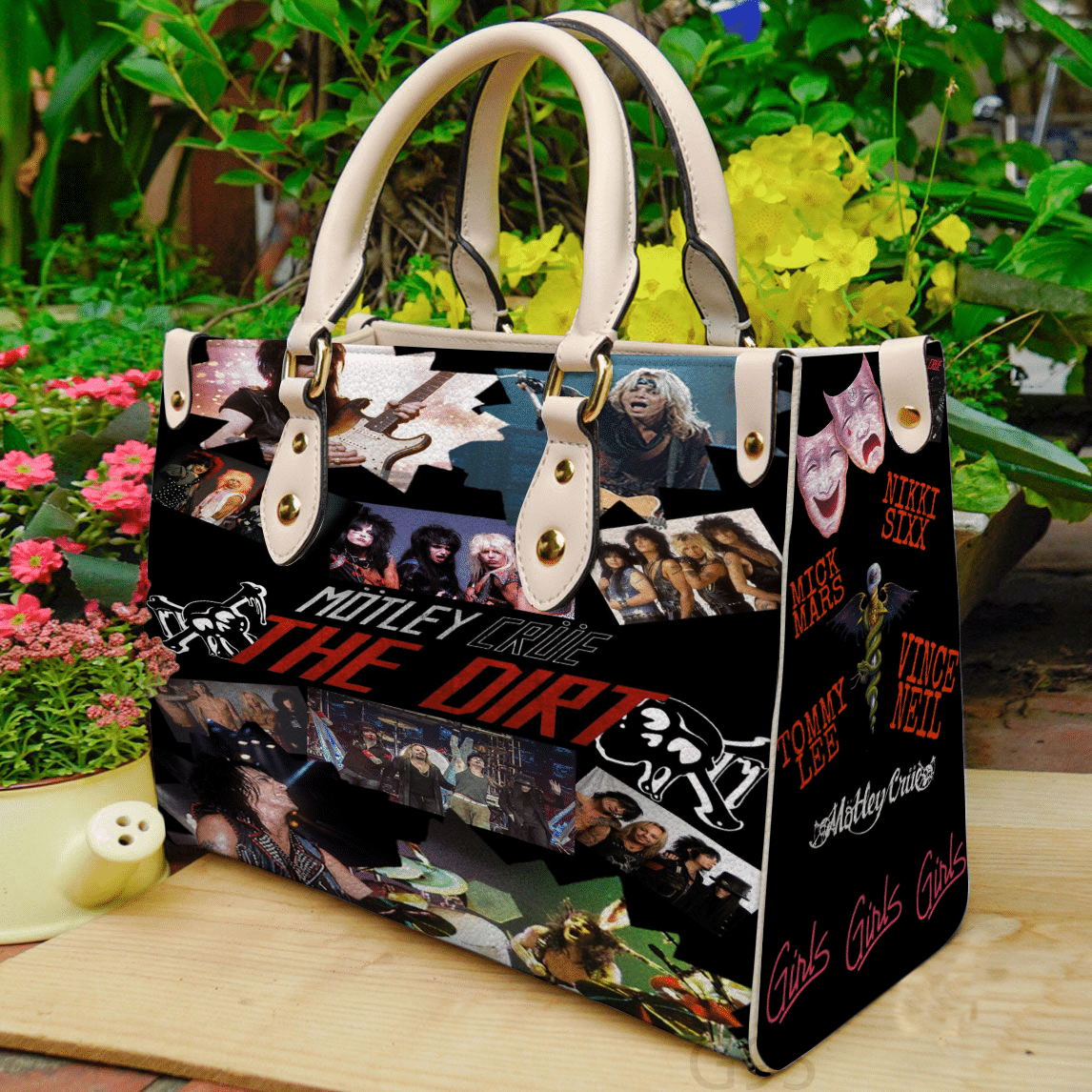 Motley Crue 3 Leather Handbag 1 Motley Crue 3 Leather Handbag
