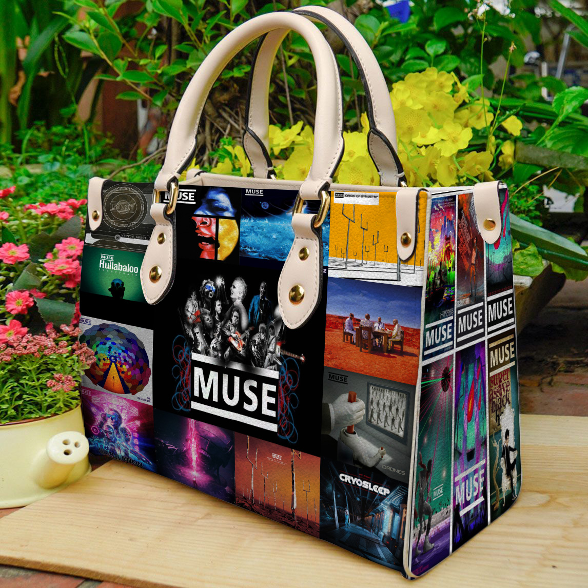 Muse Band Leather Handbag 1 Muse Band Leather Handbag