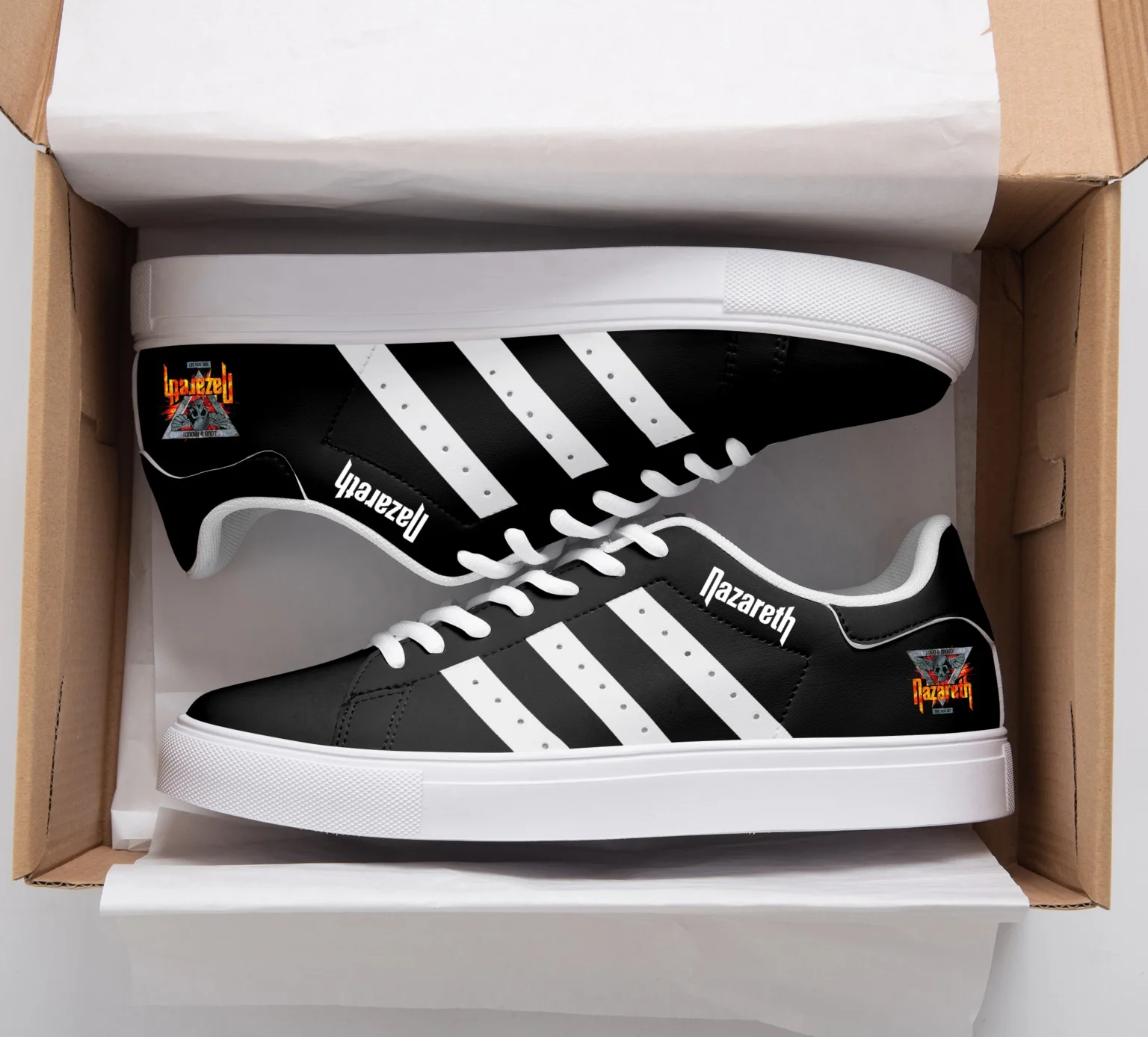 Nazareth Band Black Stan Smith Shoes 1 Nazareth Band Black Stan Smith Shoes