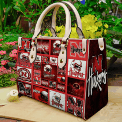 Nebraska Cornhuskers I0 Leather Handbag