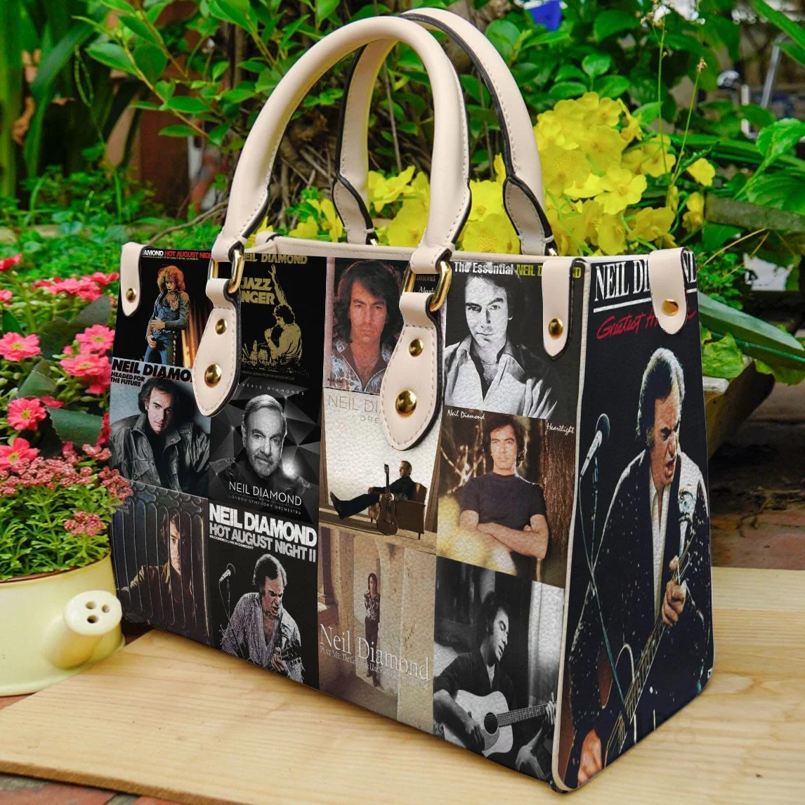 Neil Diamond Leather Handbag 1 Neil Diamond Leather Handbag