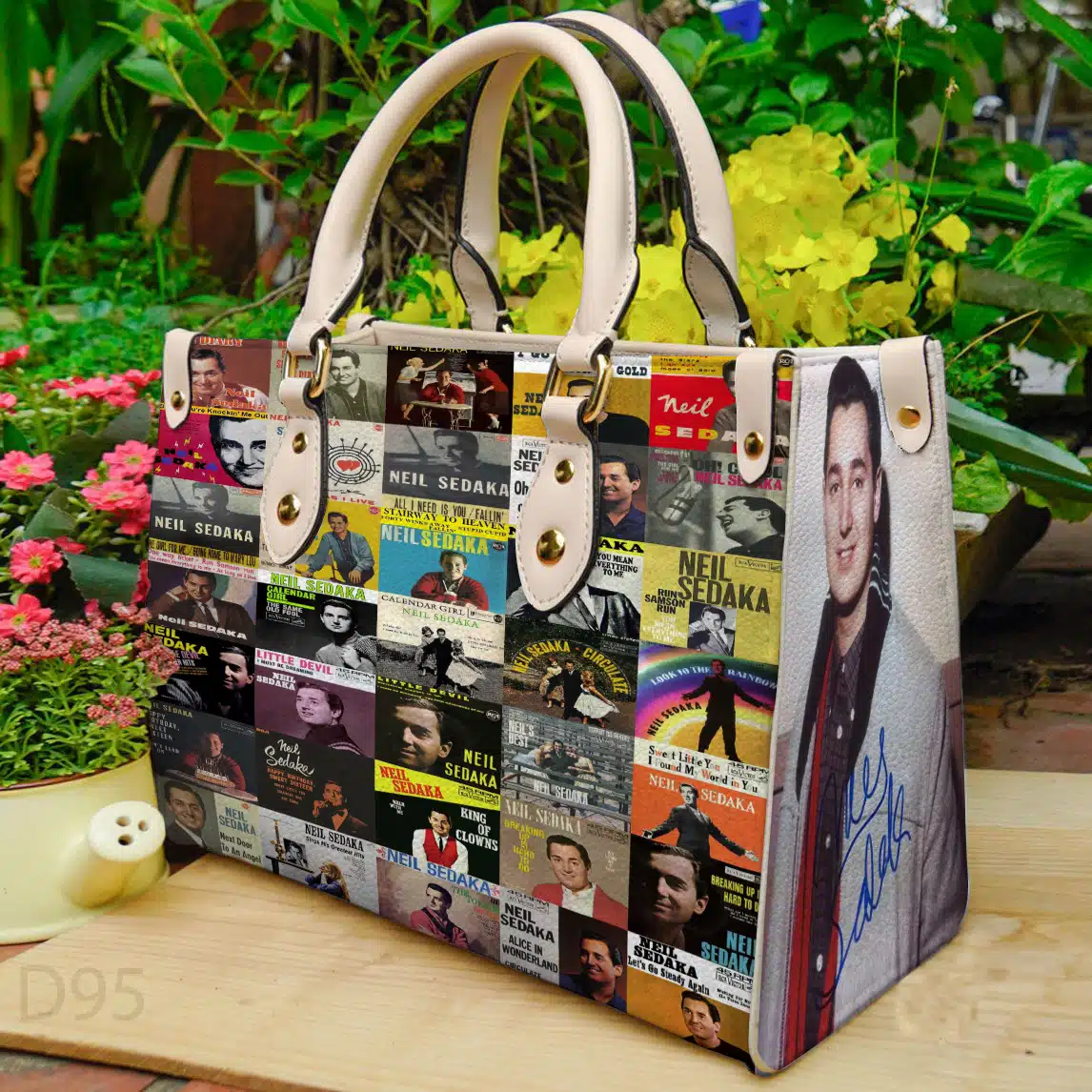 Neil Sedaka Leather Handbag 1 Neil Sedaka Leather Handbag