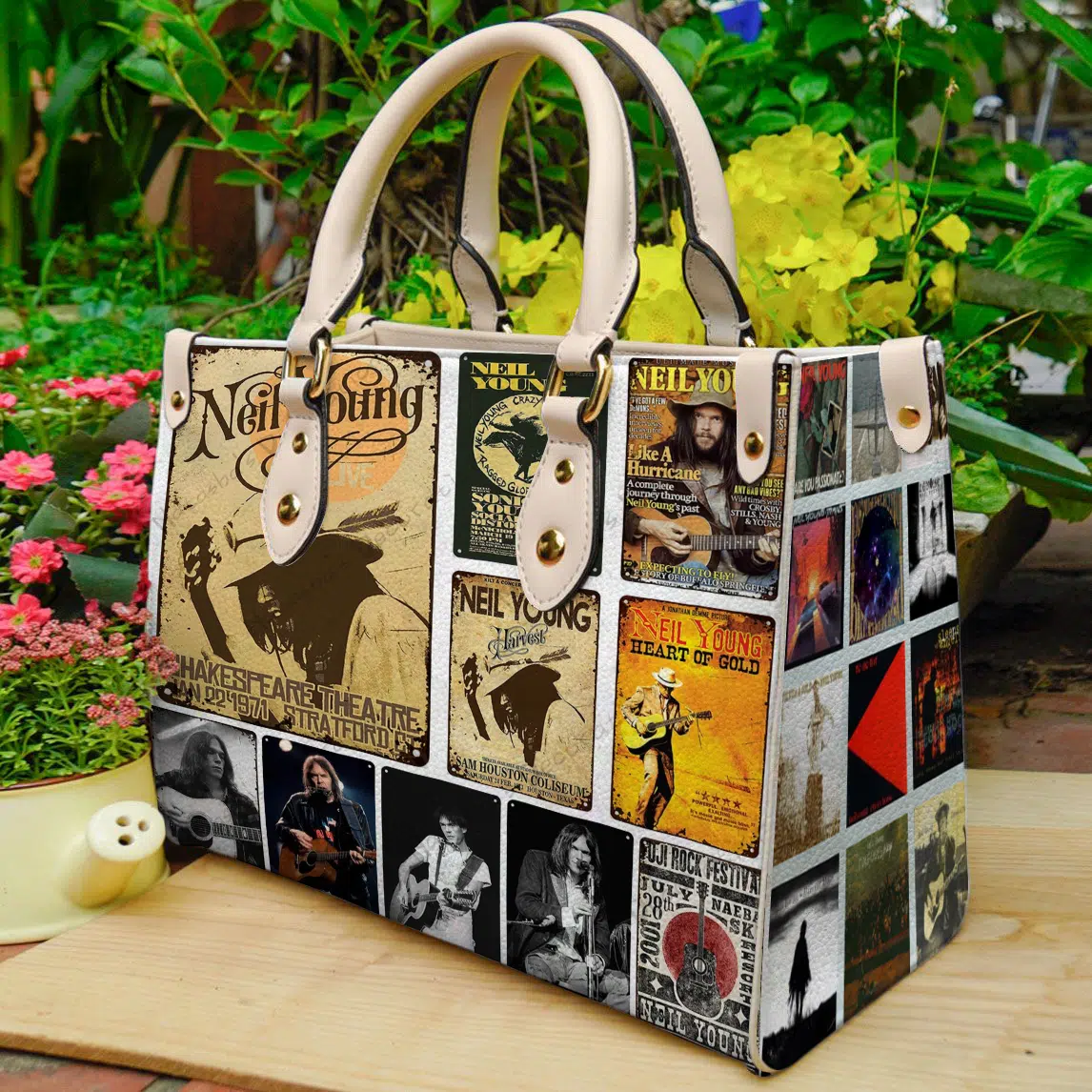 Neil Young Leather Handbag 1 Neil Young Leather Handbag