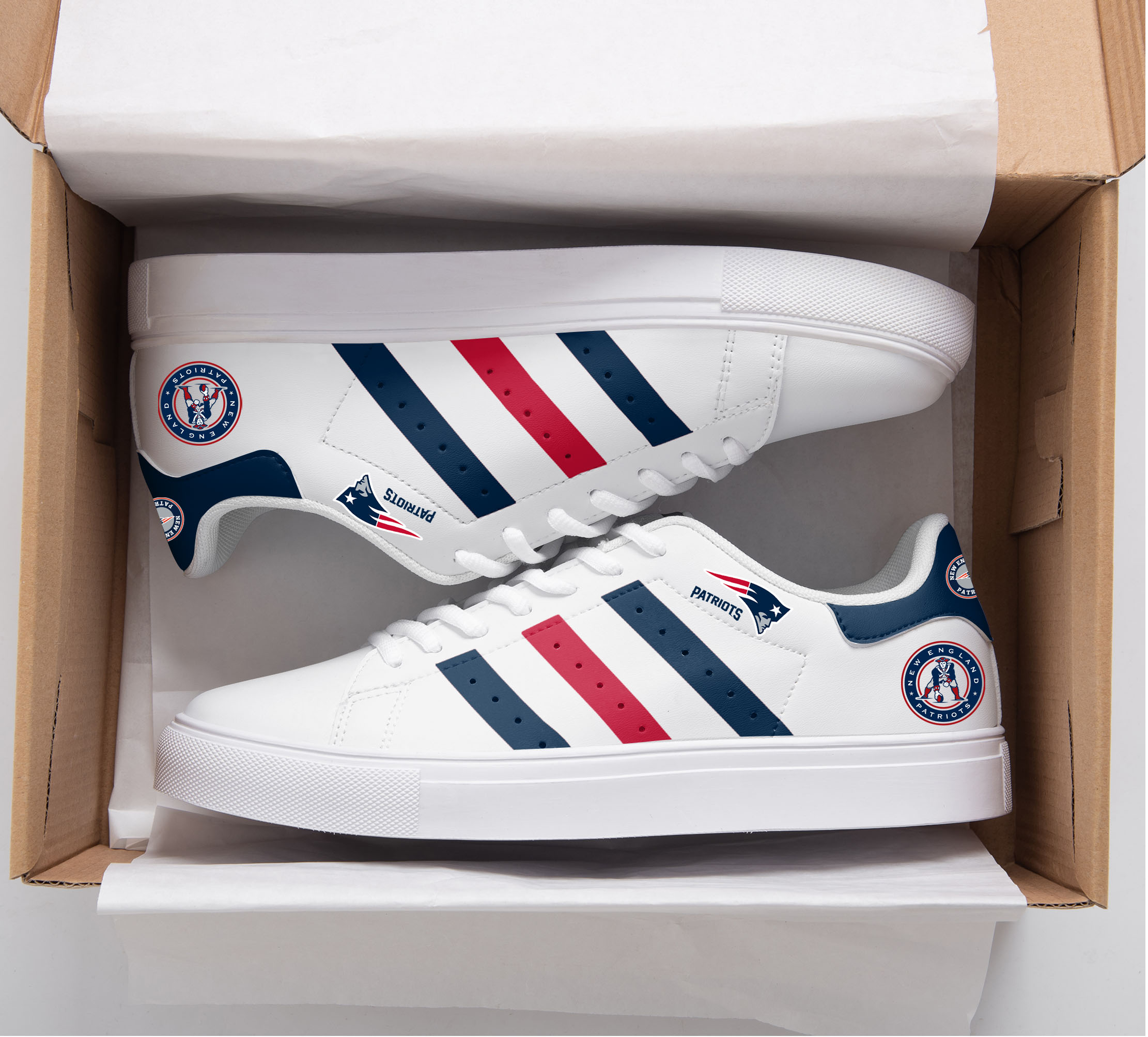New England Patriots Stan Smith Shoes 1 New England Patriots Stan Smith Shoes