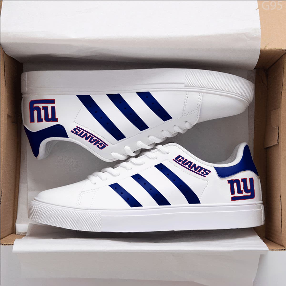 New York Giants A00 Stan Smith Shoes 1 New York Giants A00 Stan Smith Shoes