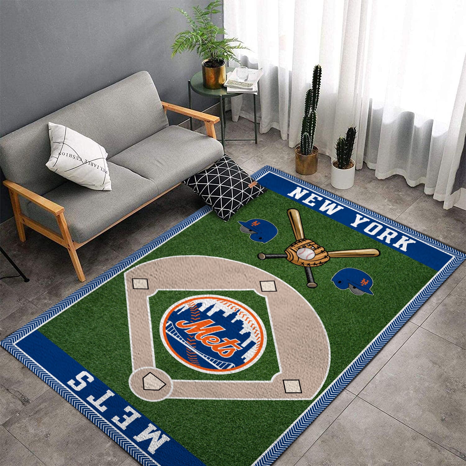 New York Mets 1 Area Rug 1 New York Mets 1 Area Rug