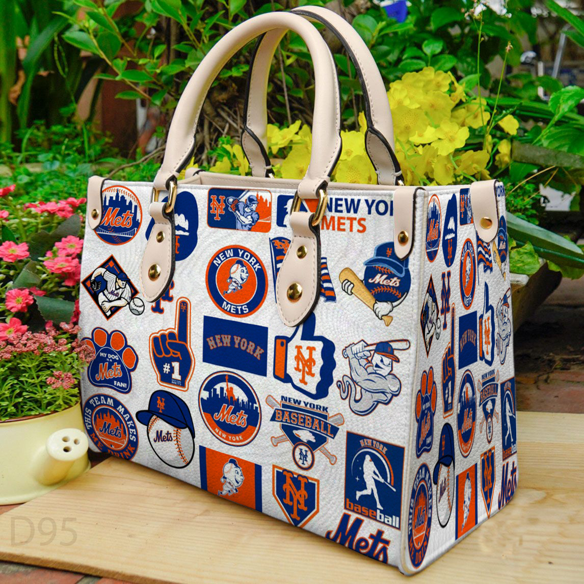 New York Mets Leather Handbag 1 New York Mets Leather Handbag