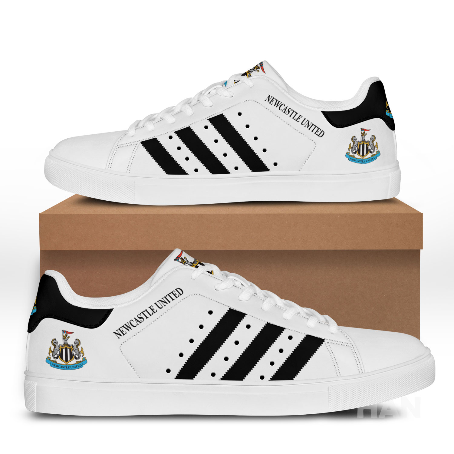 Newcastle United FC Stan Smith Shoes 1 Newcastle United FC Stan Smith Shoes