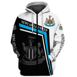 Newcastle United Hoodie Zip Hoodie 3D
