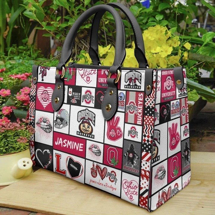 Ohio State Buckeyes 2G Leather Handbag 1 Ohio State Buckeyes 2G Leather Handbag