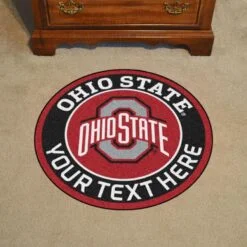 Ohio State Buckeyes Round Area Rug