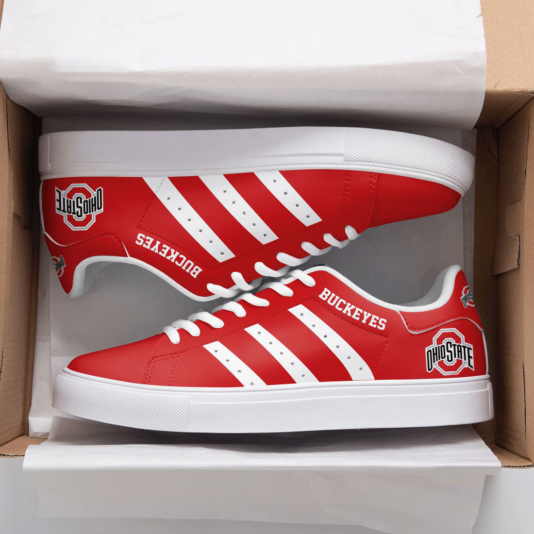 Ohio State Buckeyes Stan Smith Shoes 1 Ohio State Buckeyes Stan Smith Shoes