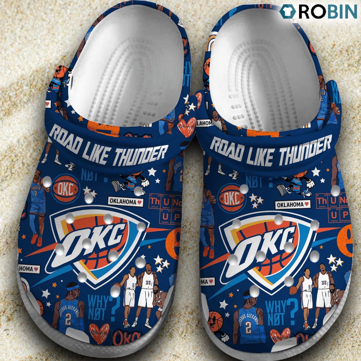Oklahoma City Thunde Soft Clogs 1 Oklahoma City Thunde Soft Clogs