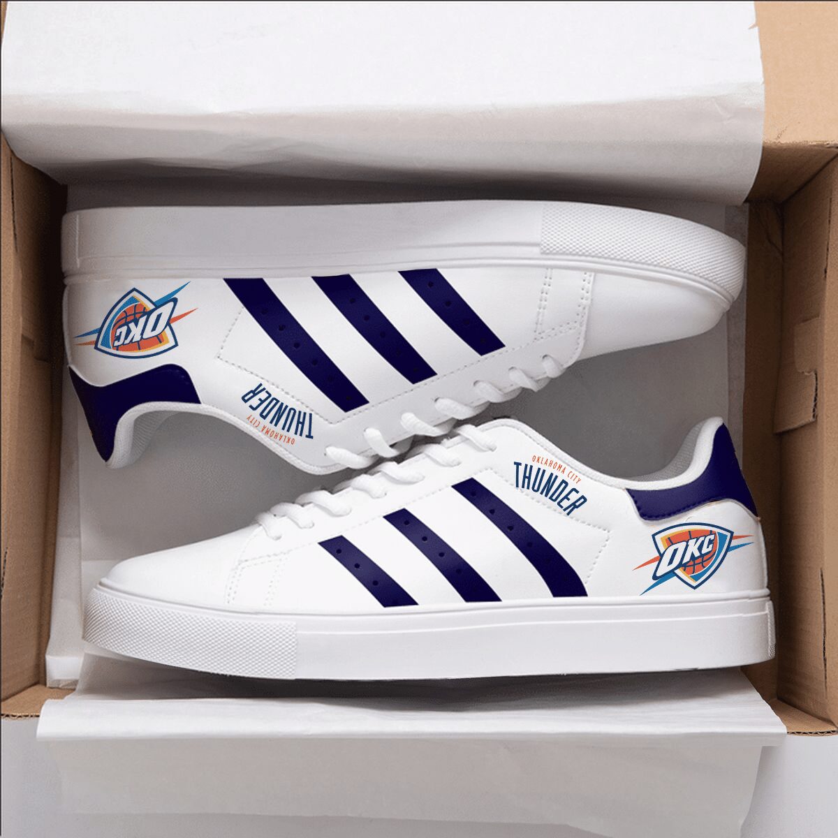 Oklahoma City Thunder Stan Smith Shoes 1 Oklahoma City Thunder Stan Smith Shoes