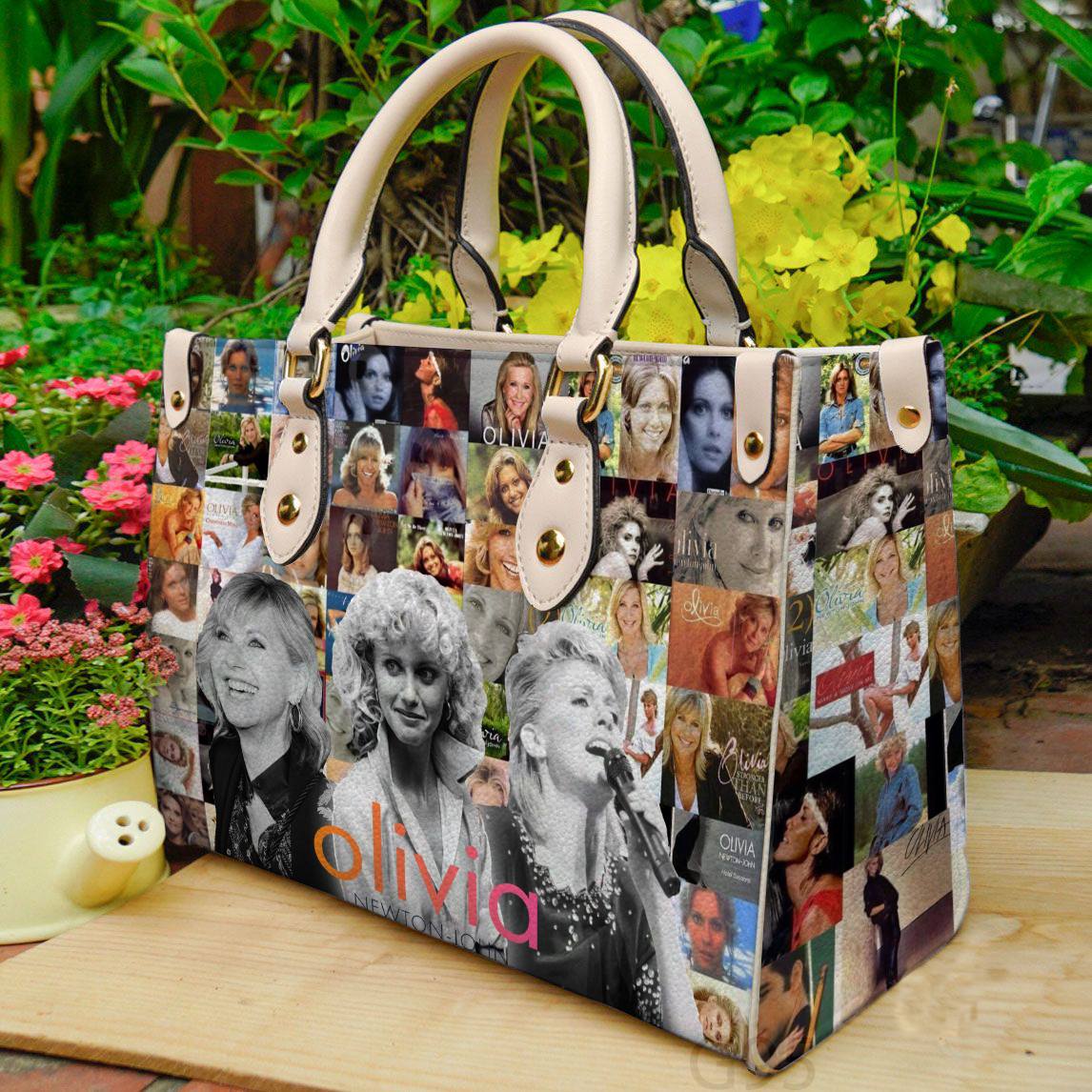 Olivia Newton-John 01 Leather Handbag 1 Olivia Newton-John 01 Leather Handbag