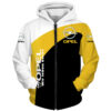 Opel Yellow 3D Zip Hoodie