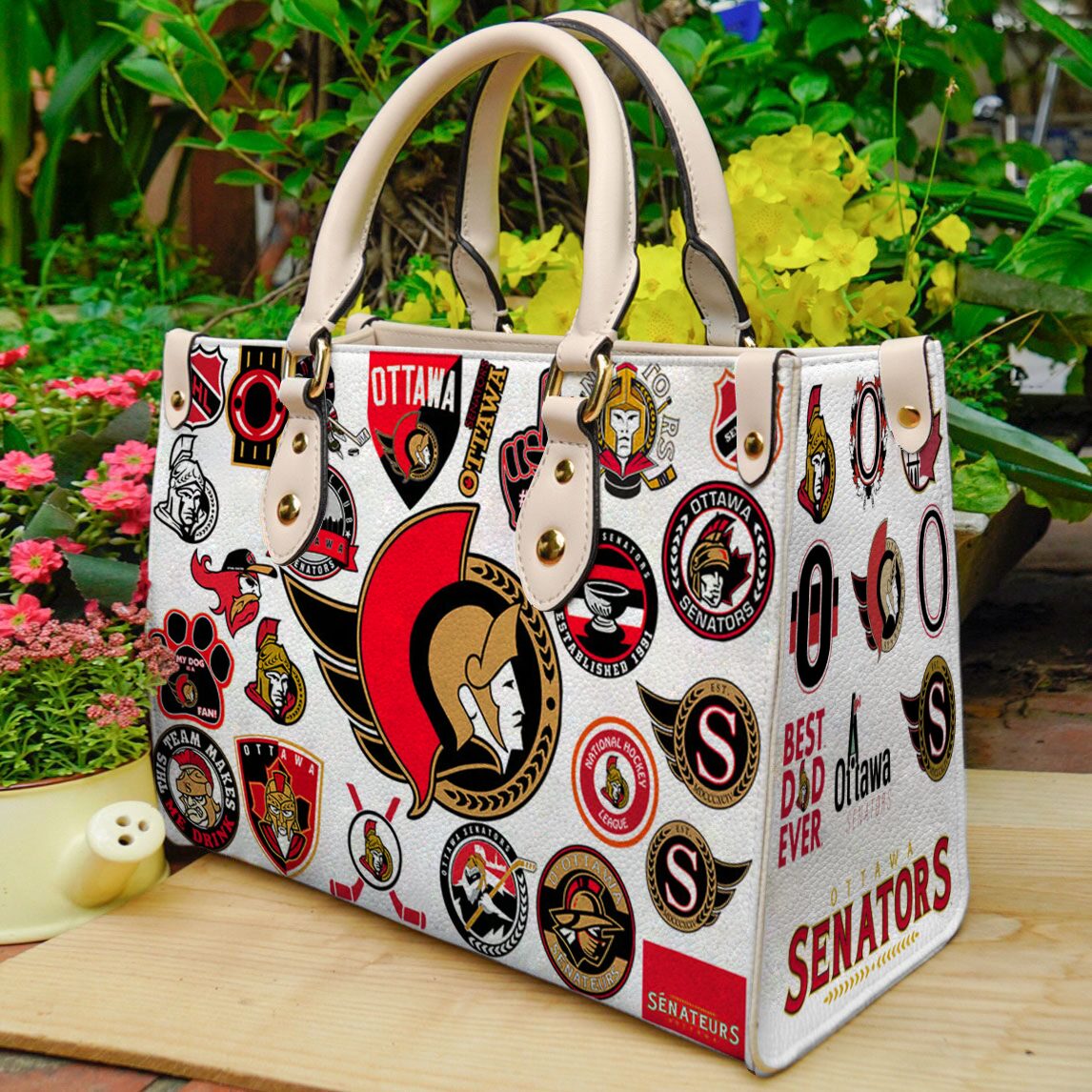 Ottawa Senators Leather Handbag 1 Ottawa Senators Leather Handbag