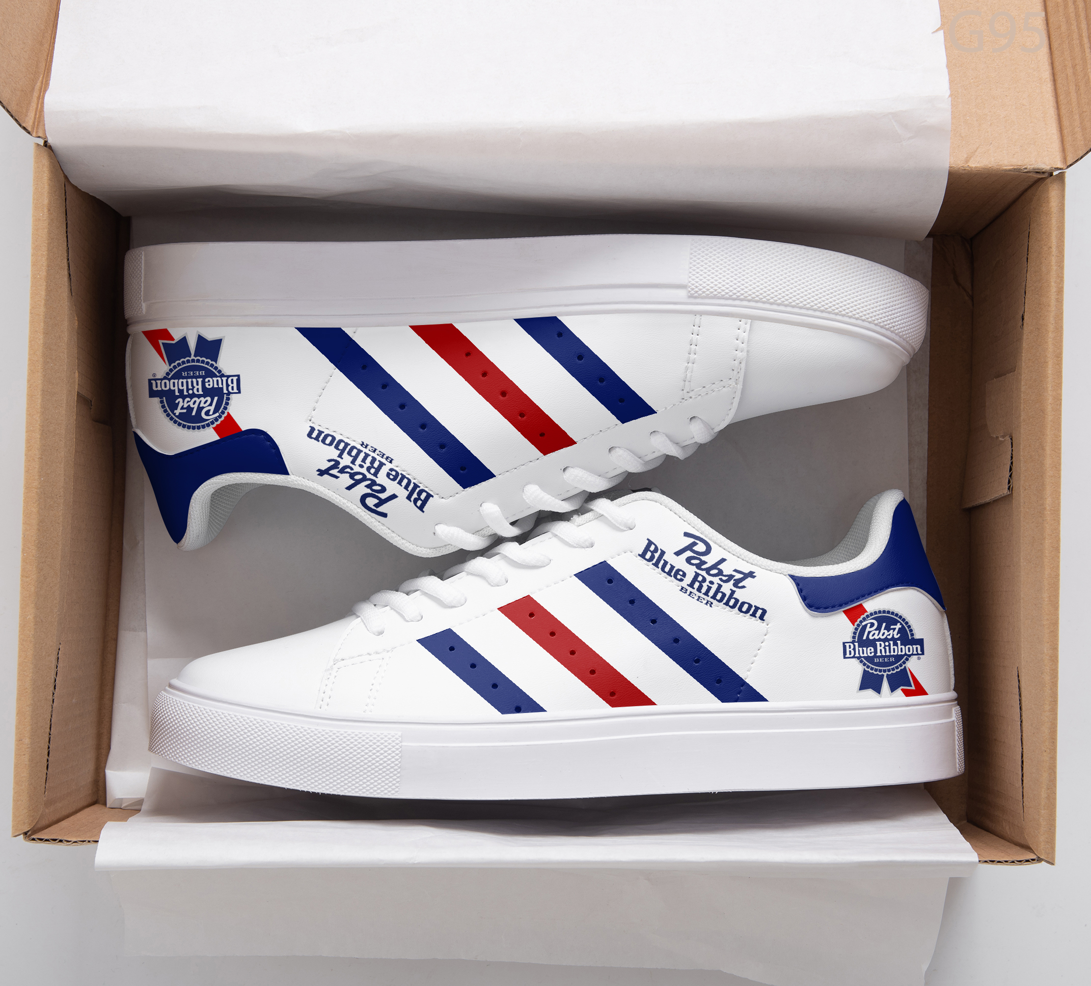 Pabst Blue Ribbon Stan Smith Shoes Mix Shoes 1 Pabst Blue Ribbon Stan Smith Shoes Mix Shoes