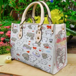 Peach And Goma A1 Leather Handbag