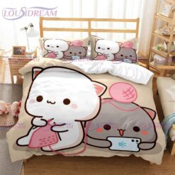 Peach And Goma Bedding Set