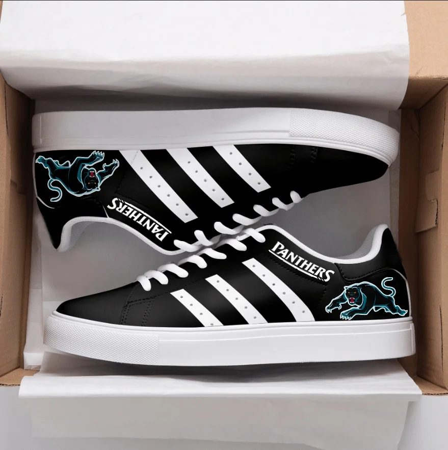 Penrith Panthers Black Stan Smith Shoes 1 Penrith Panthers Black Stan Smith Shoes