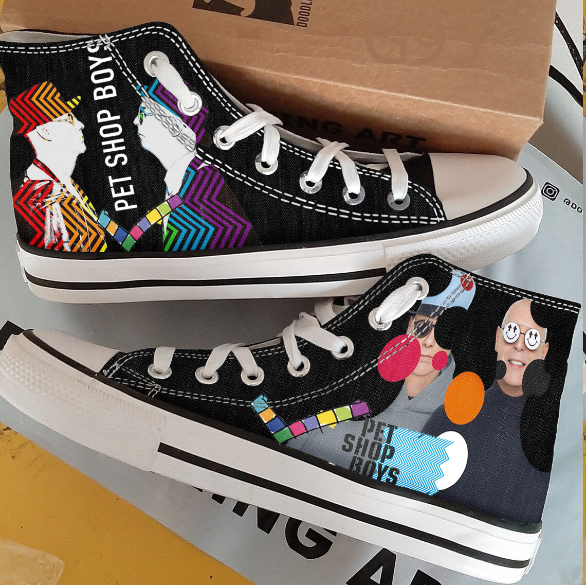 Pet Shop Boys High Top Shoes 1 Pet Shop Boys High Top Shoes