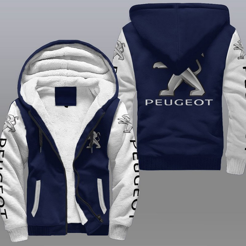 Peugeot White Fleece Jacket 1 Peugeot White Fleece Jacket