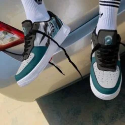 Philadelphia Eagles 2 Air Force Shoes
