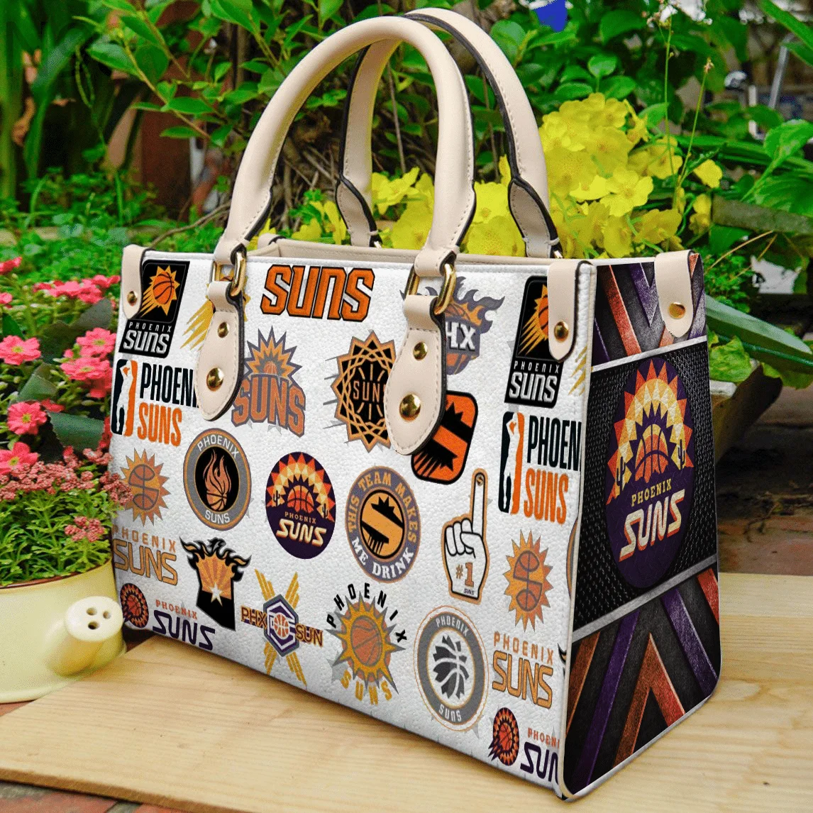 Phoenix Suns Leather Handbag 1 Phoenix Suns Leather Handbag