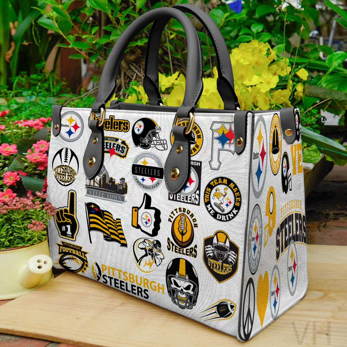 Pittsburgh Steelers Leather Handbag 1 Pittsburgh Steelers Leather Handbag