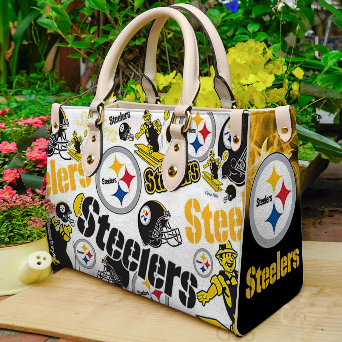Pittsburgh Steelers Leather Handbag 1 Pittsburgh Steelers Leather Handbag