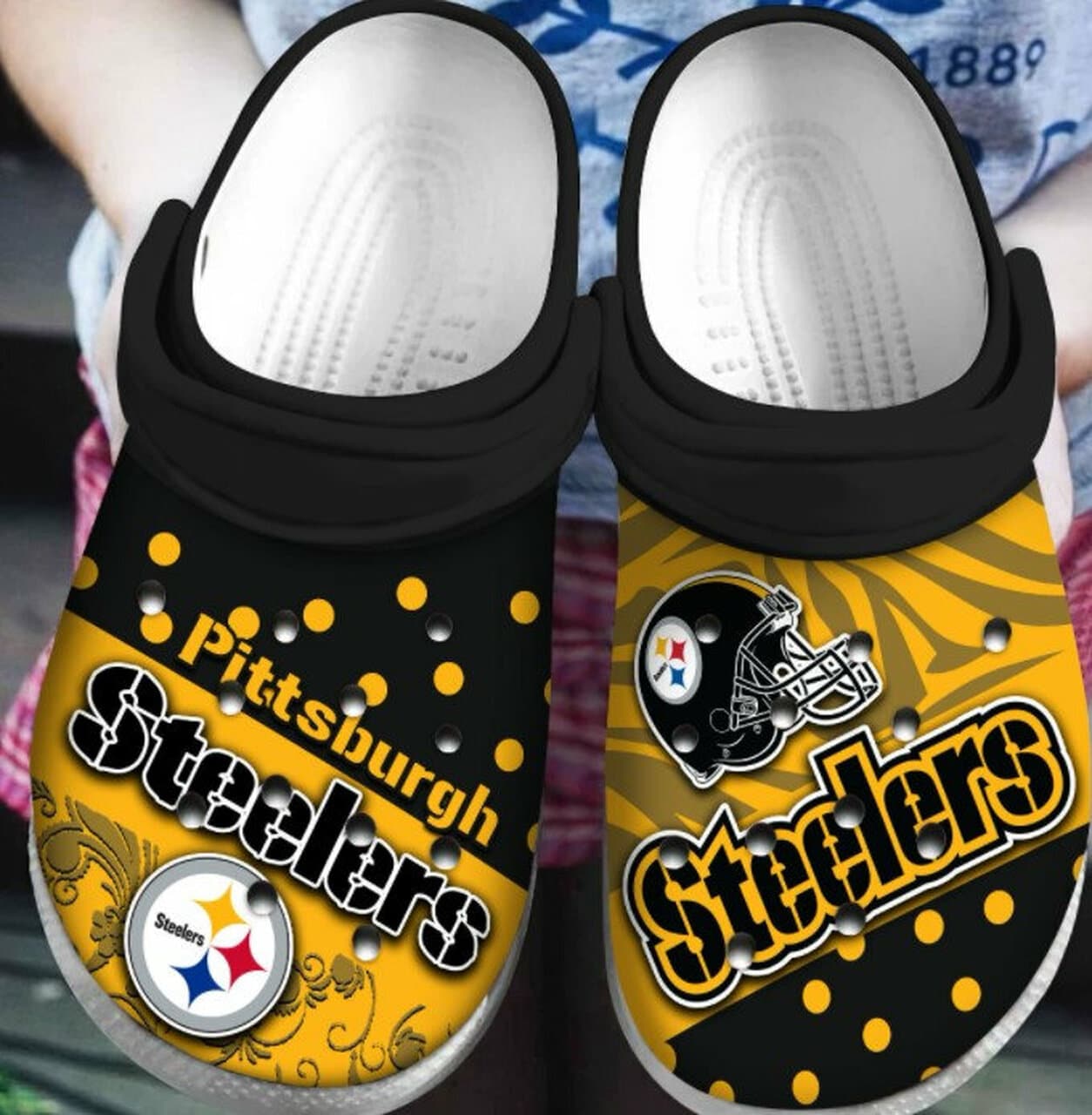 Pittsburgh Steelers Soft Clogs 1 Pittsburgh Steelers Soft Clogs