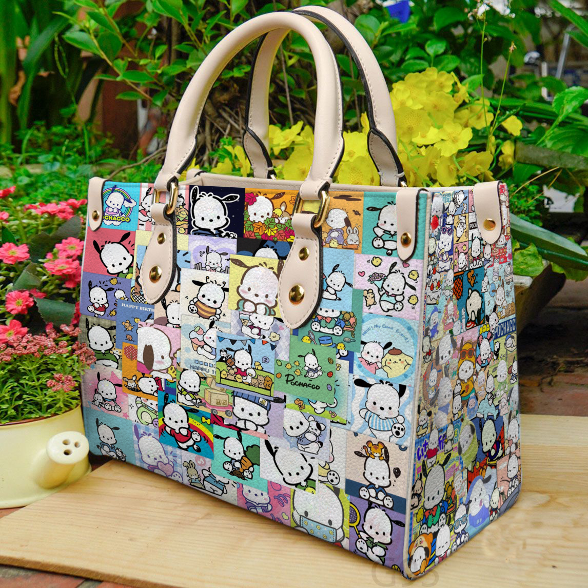 Pochacco Leather Handbag 1 Pochacco Leather Handbag