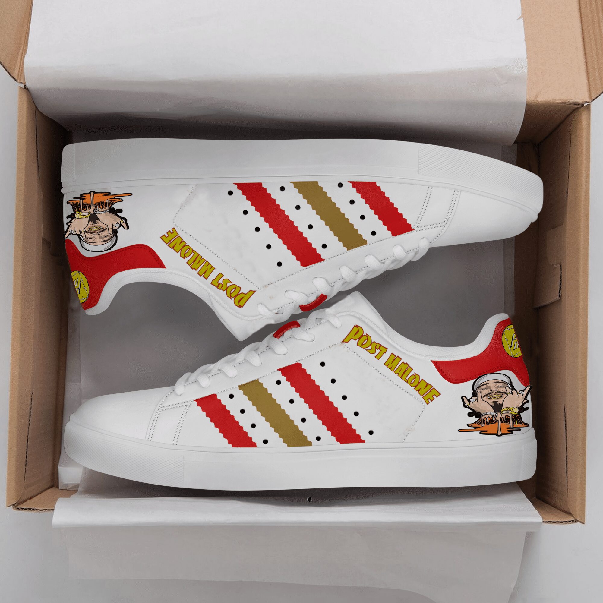Post Malone Lover I00 Stan Smith Shoes 1 Post Malone Lover I00 Stan Smith Shoes