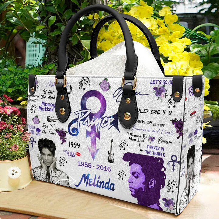 Prince Purple Leather Handbag 1 Prince Purple Leather Handbag