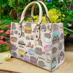 Pusheen 01 Leather Handbag