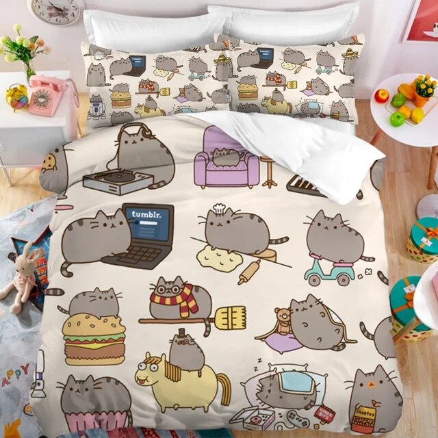 Pusheen Funny Bedding Set 1 Pusheen Funny Bedding Set