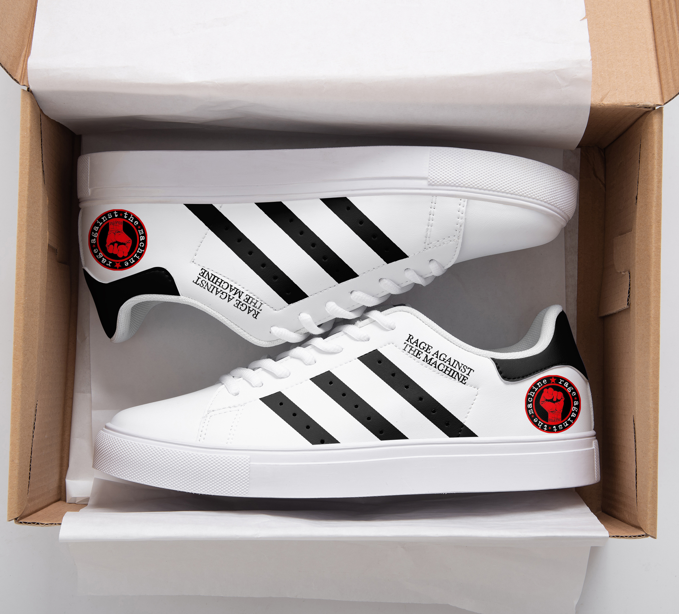 Rage Against The Machine Stan Smith Shoes 1 Rage Against The Machine Stan Smith Shoes