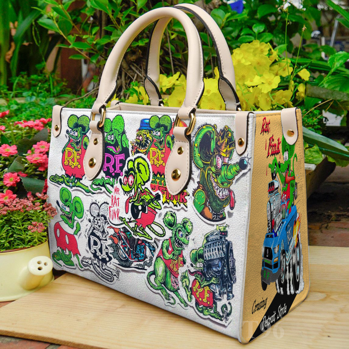 Rat Fink Leather Handbag 1 Rat Fink Leather Handbag